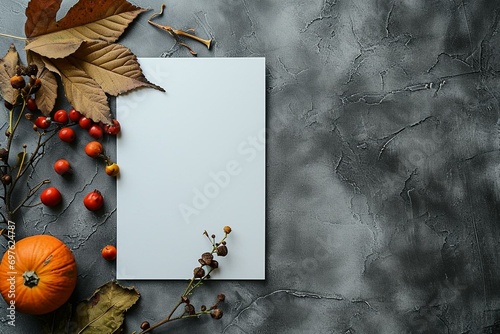 Perspective View Blank Screen A4 Sheet Mockup Presentation