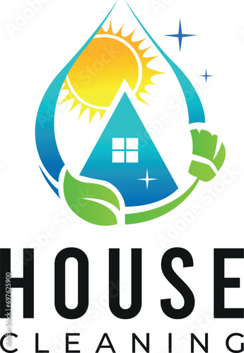 Illustration vector graphic of pressure power and brush with sun logo design template
