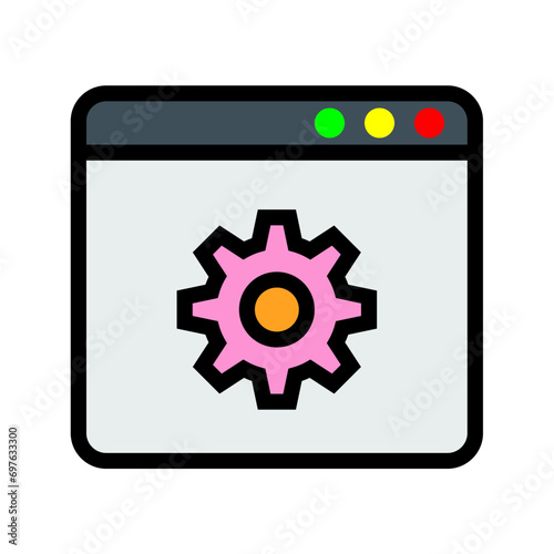Settings icon, Page, seo, web, website Icon