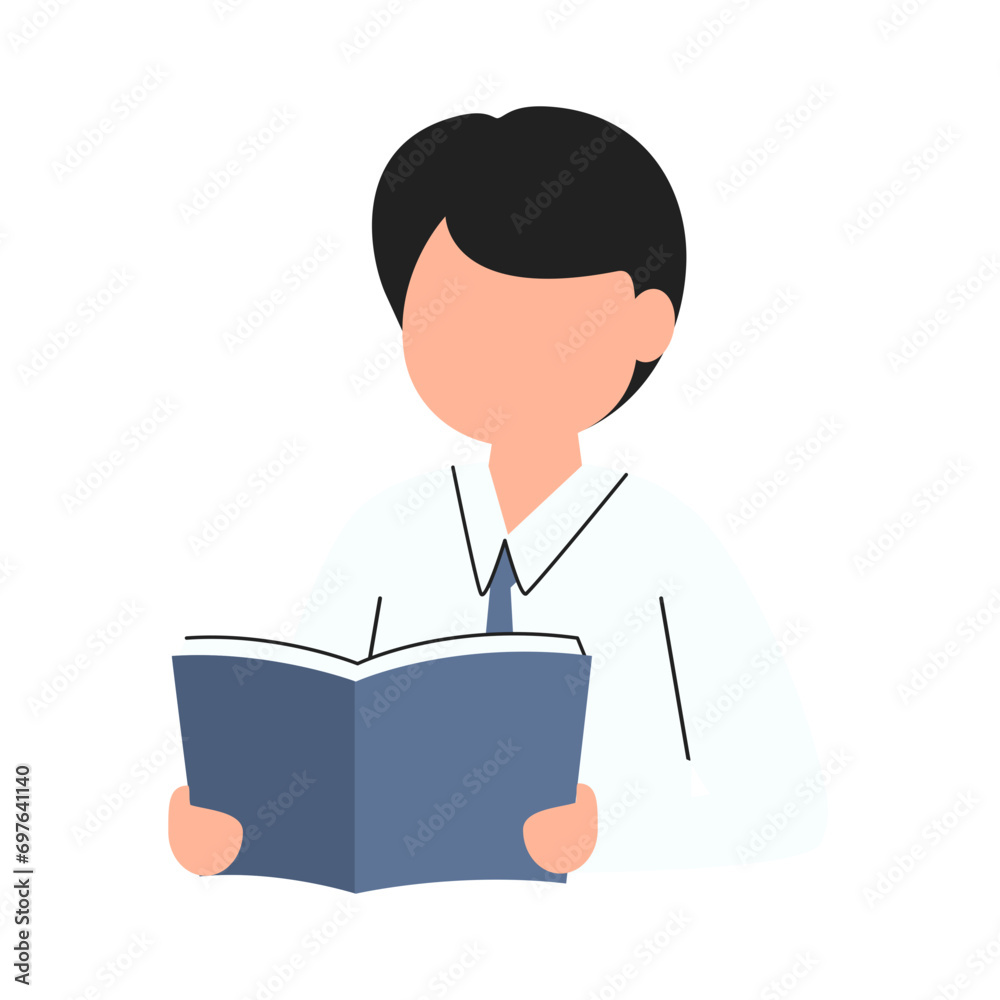 Indonesian senior high school students reading books Indonesian senior high school students reading books
