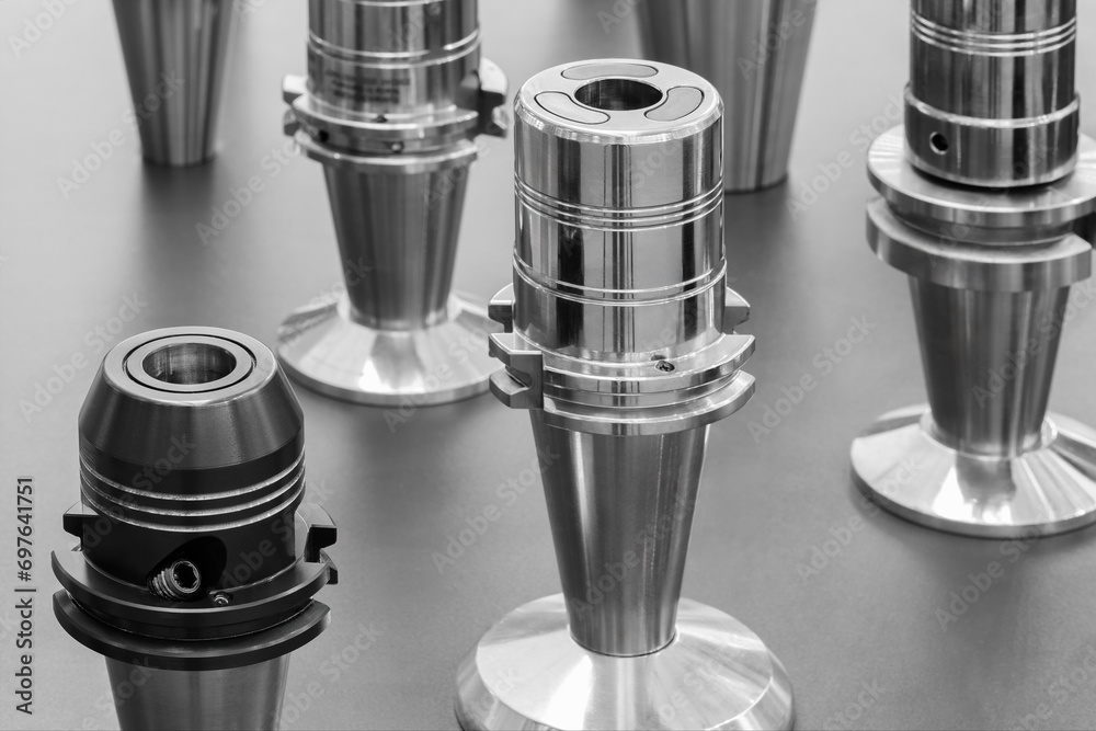 Milling metal cutter tools for CNC machine, dustrial design background, engineering technology concept Milling metal cutter tools for CNC machine, dustrial design background, engineering technology concept