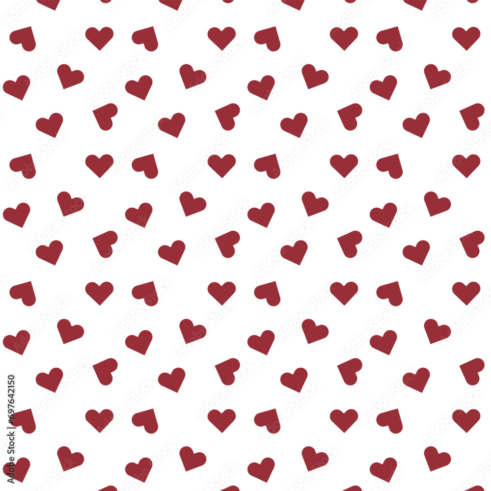 Template design for Valentine s day Seamless Pattern Vector Illustration