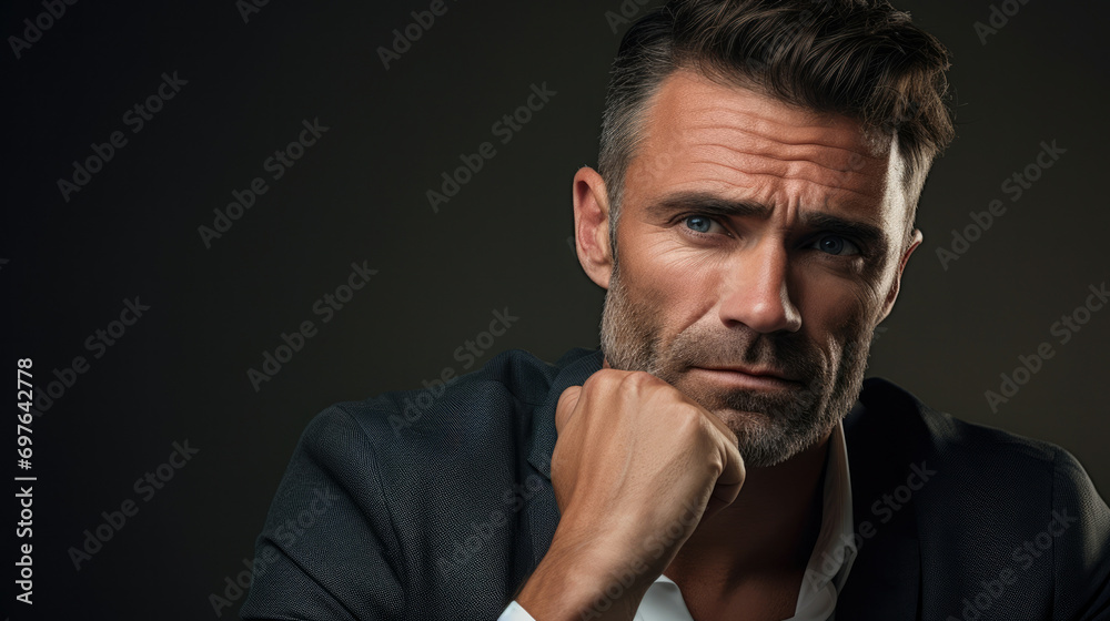 Model man portrait male guy person serious face adult caucasian isolated Model man portrait male guy person serious face adult caucasian isolated