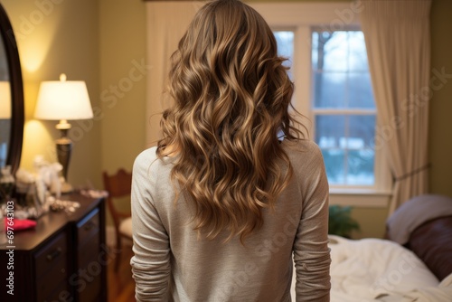 view of womens hairstyles seen from behind professional photography
