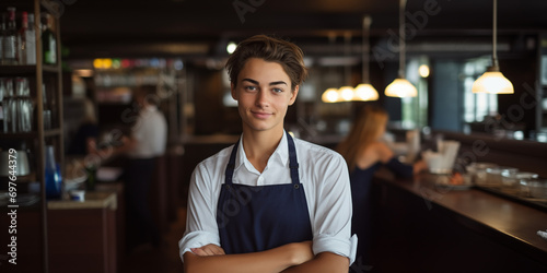 Fototapeta Naklejka Na Ścianę i Meble -  Mitarbeiter in der Gastrobranche