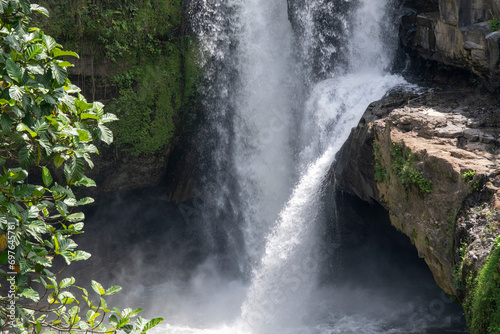 View of Tegenungan Waterfall on sunny day. Bali  Indonesia.