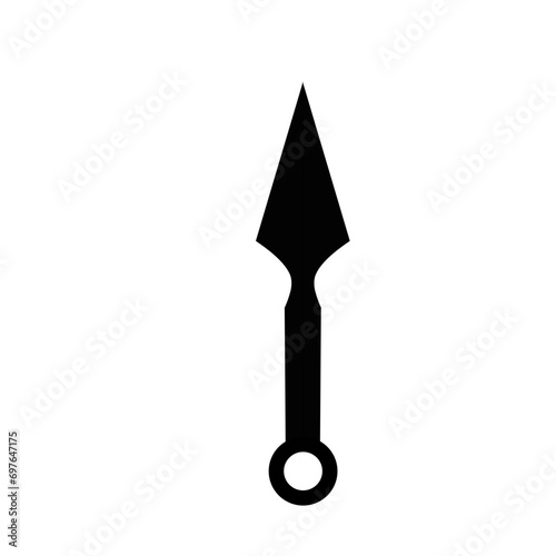 Japanesse Throwing Knife Kunai Vector photo
