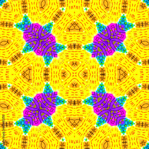 Bright abstract colorful pattern © Dinadesign