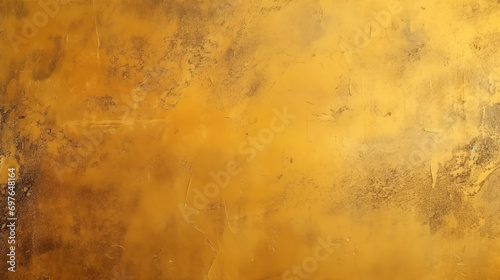 Closeup of abstract rough bright gold painting texture, with oil brushstroke, pallet knife paint on canvas, seamless pattern, copy paste area for texture