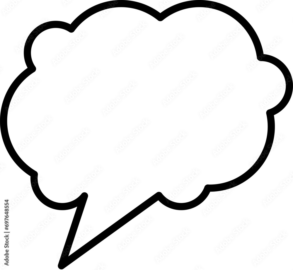 Speech Bubble Vector Line Sign. Suitable for books, stores, shops. Editable stroke in minimalistic outline style. Symbol for design Speech Bubble Vector Line Sign. Suitable for books, stores, shops. Editable stroke in minimalistic outline style. Symbol for design