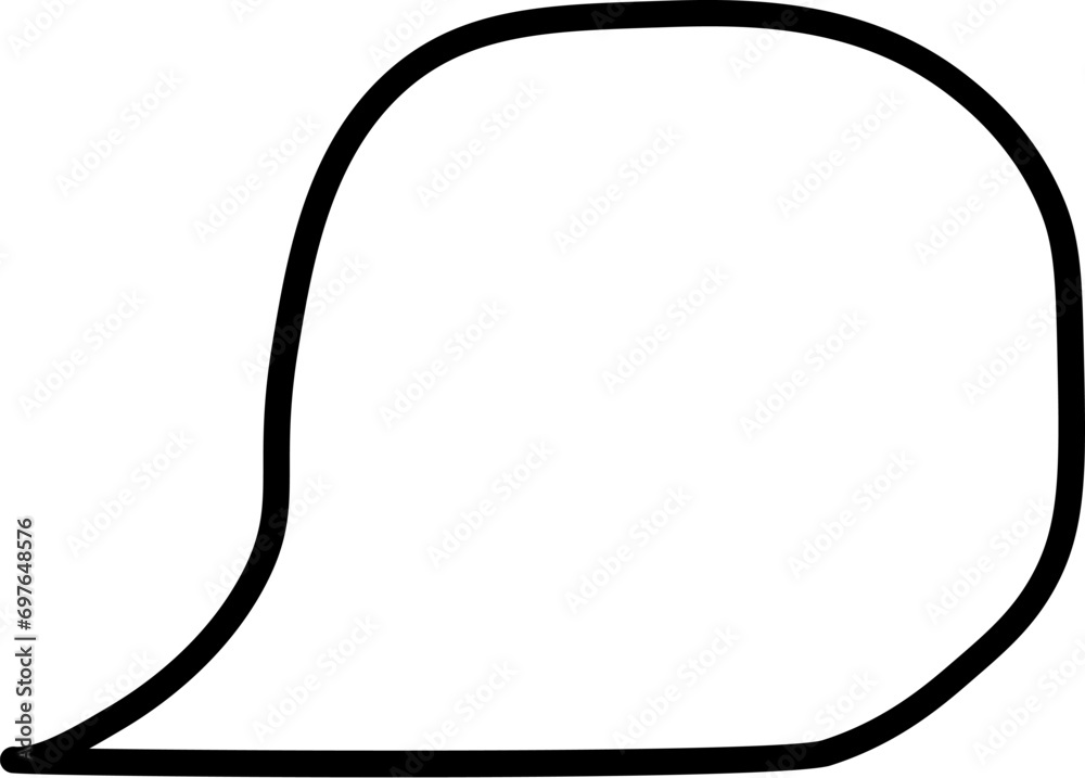 Speech Bubble Simple Outline Icon. Suitable for books, stores, shops. Editable stroke in minimalistic outline style. Symbol for design Speech Bubble Simple Outline Icon. Suitable for books, stores, shops. Editable stroke in minimalistic outline style. Symbol for design