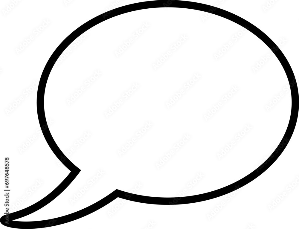 Speech Bubble Simple Outline Symbol for Web Sites. Suitable for books, stores, shops. Editable stroke in minimalistic outline style. Symbol for design Speech Bubble Simple Outline Symbol for Web Sites. Suitable for books, stores, shops. Editable stroke in minimalistic outline style. Symbol for design