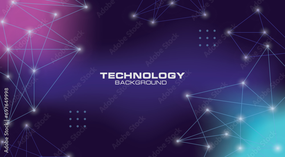 Obraz premium Abstract background with a gradient, depicting network technology.