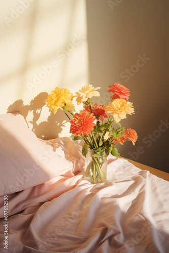 분위기있는 침대 인테리어