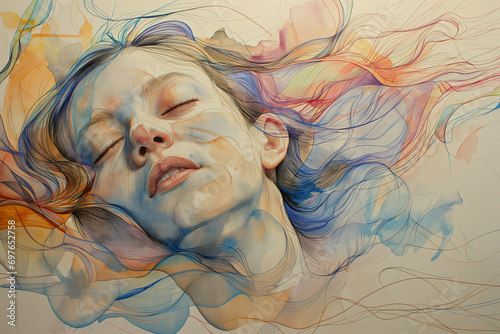 Soulful Slumber: Watercolor Whispers and Vivid Dreams