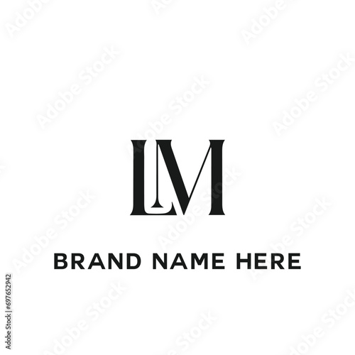 LM logo. L M design. White LM letter. LM, L M letter logo design. Initial letter LM linked circle uppercase monogram logo. L M letter logo vector design.	
