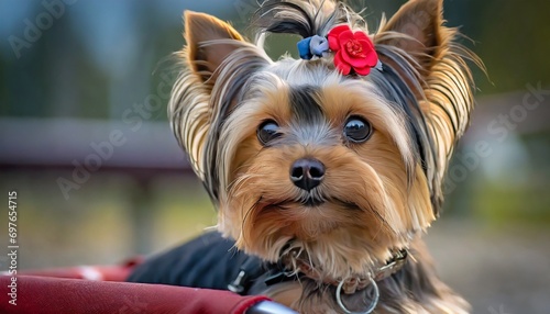 small yorkshire terrier dog close up © Ashley