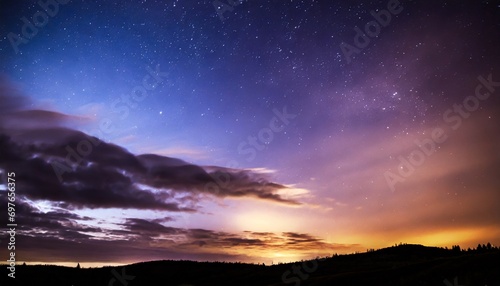 night sky sunset landscape nature background