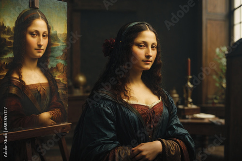 Portrait of a woman, Mona Lisa