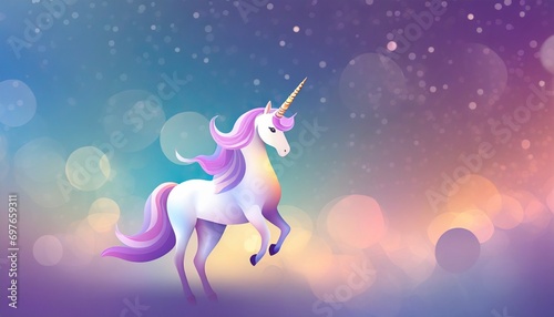 unicorn gradient background vector banner