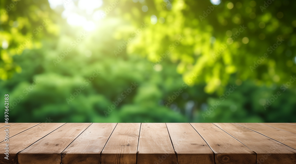 Empty wooden table background Empty wooden table background
