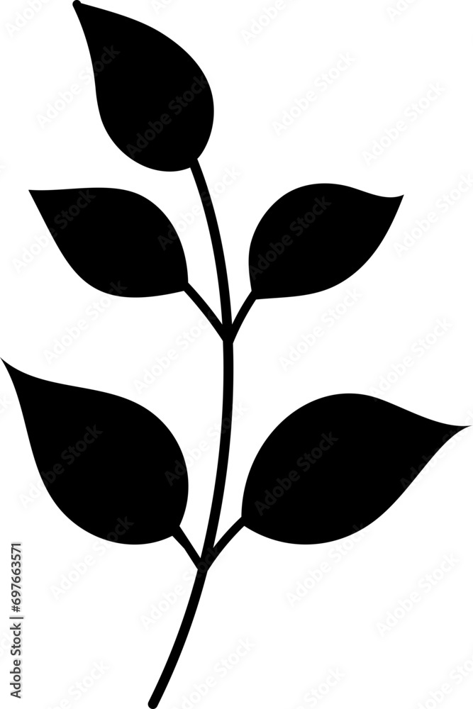 Obraz premium Leaf silhouette