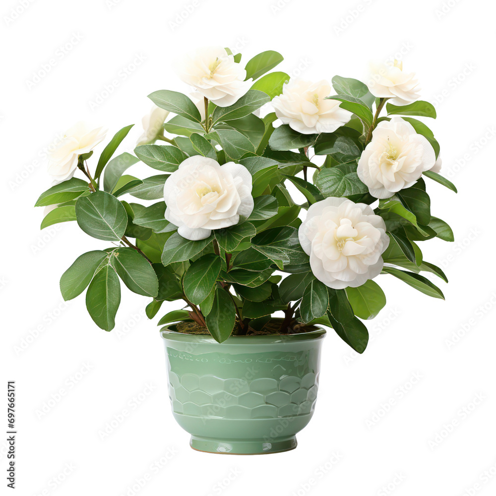 white Camellia plants (Camellia spp.) are transparent PNG format

