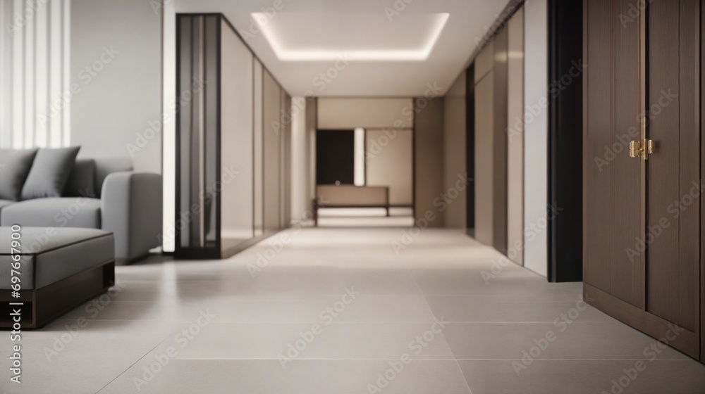 Minimalist style modern architectural interior background