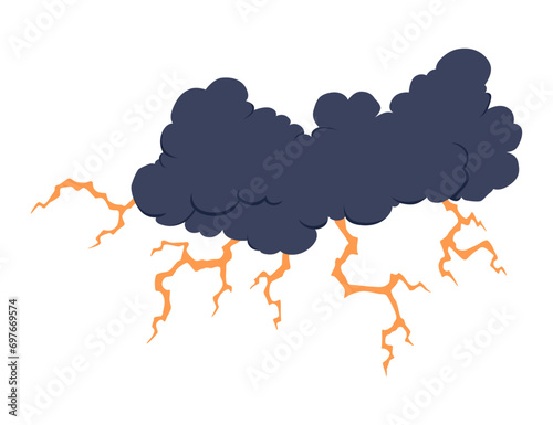 Decorative design symbol that illustrates conflict. Colorful grunge shape decoration. Vector illusration