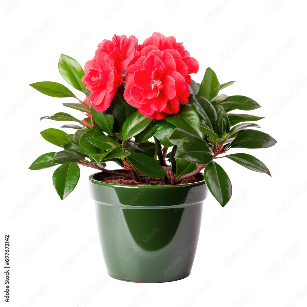 Obraz premium red Camellia plants (Camellia spp.) are transparent PNG format