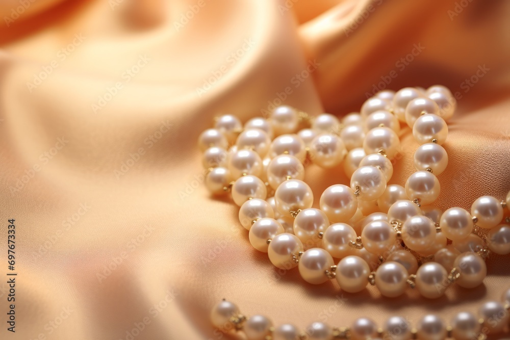 Elegant necklace, boasting pearls arranged in a design that exudes sophistication