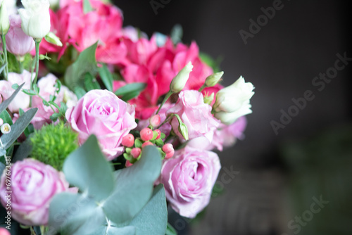 A colorful bouquet of different flowers