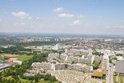München von oben, beeindruckendes Panorama der Stadt