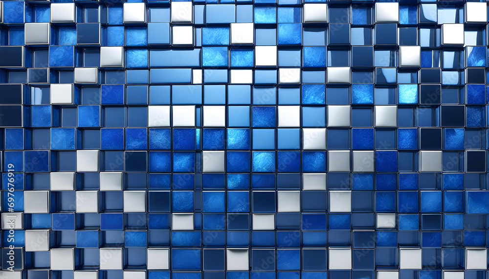 abstract geometric square wall tiles, Moroccan mosaic, background banner texture, seamless pattern,