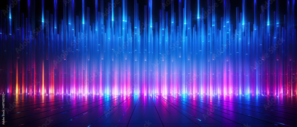 Mesmerizing display of vibrant lights against dark. Mesmerizing display of vibrant lights against dark.