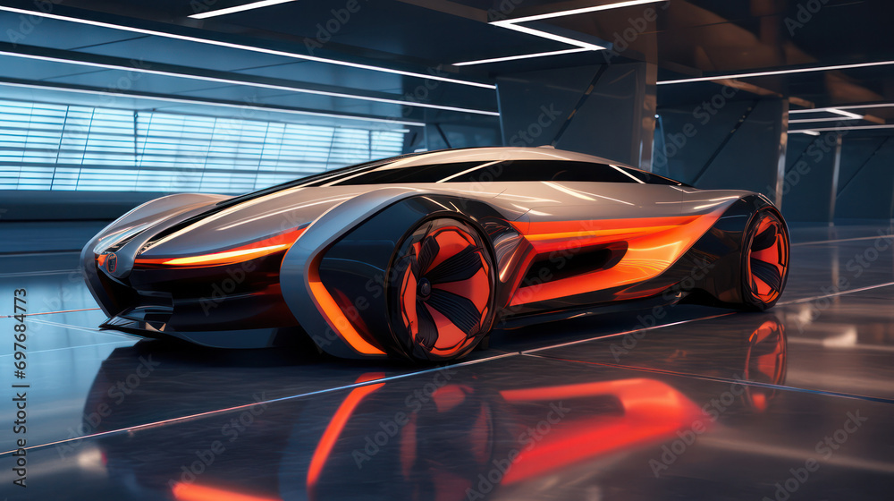 Electrifying Elegance, Futuristic EV Hypercar - A Glimpse into the Automotive Future.