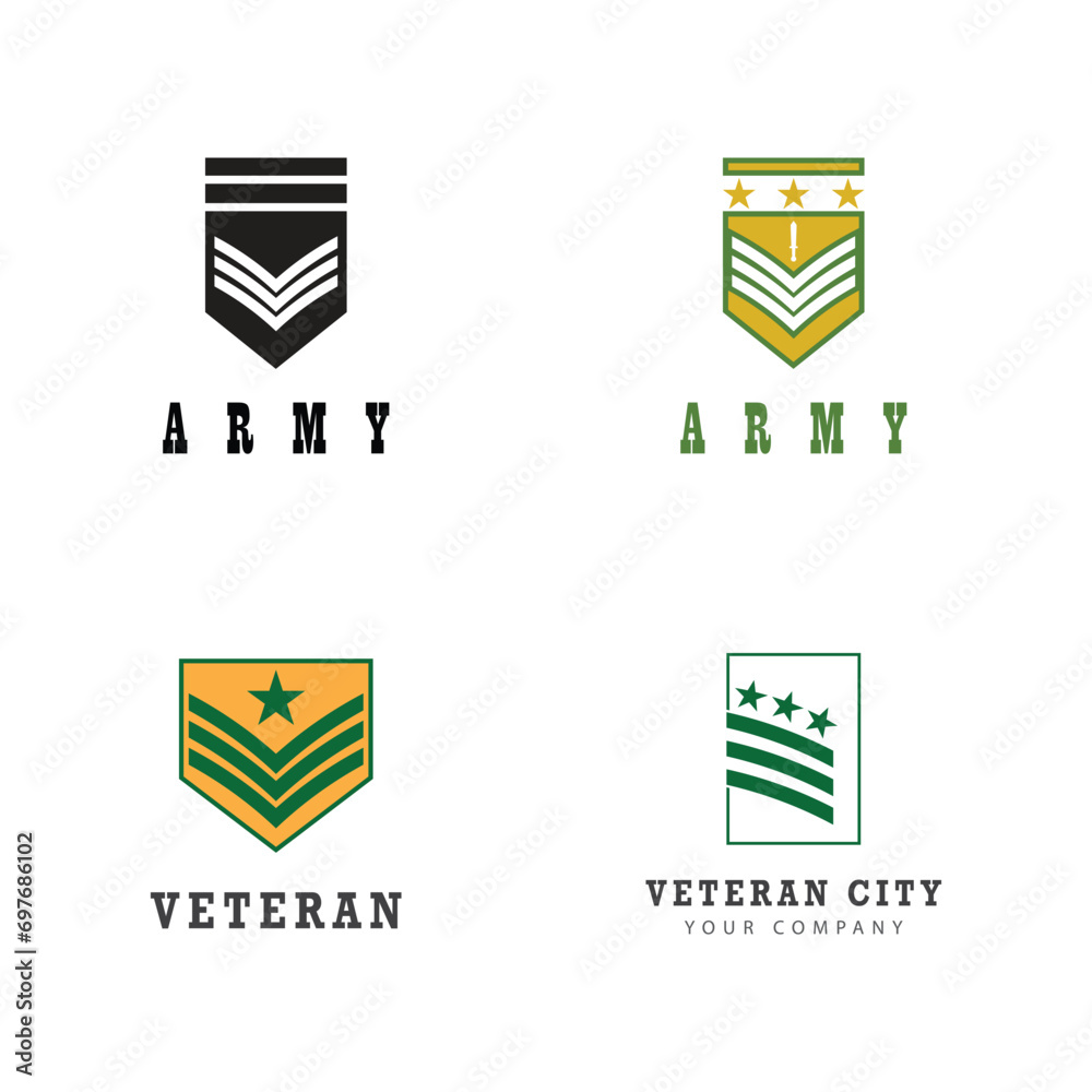 Army logo vector military template symbol design