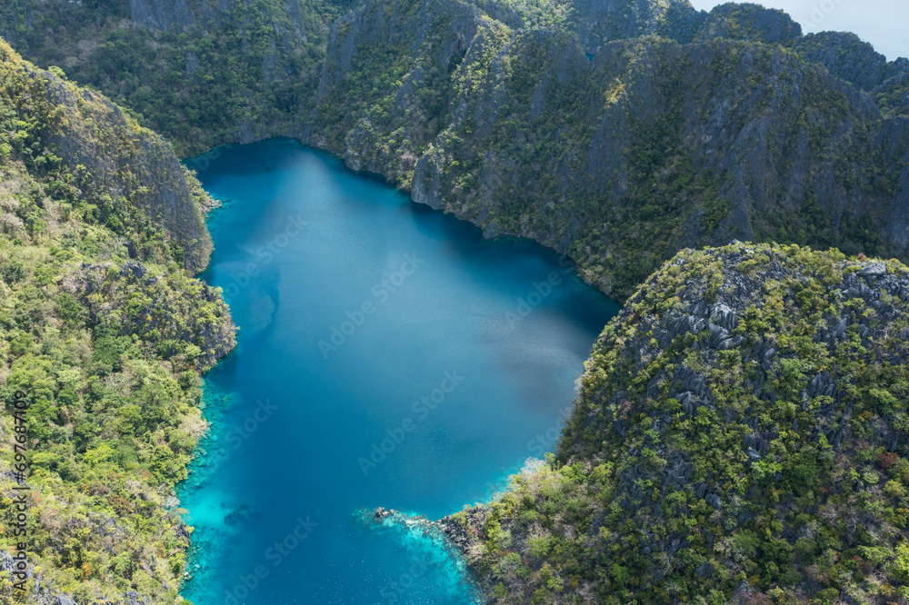 Aerial view of Kayangan Lake.