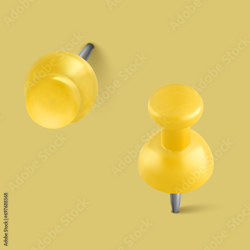 push pin on white