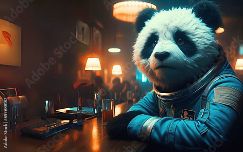 Astronauta Panda photo