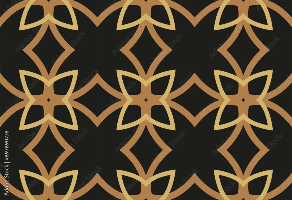gold pattern on black background.  Popular trend. luxury wallpaper with geometric shape