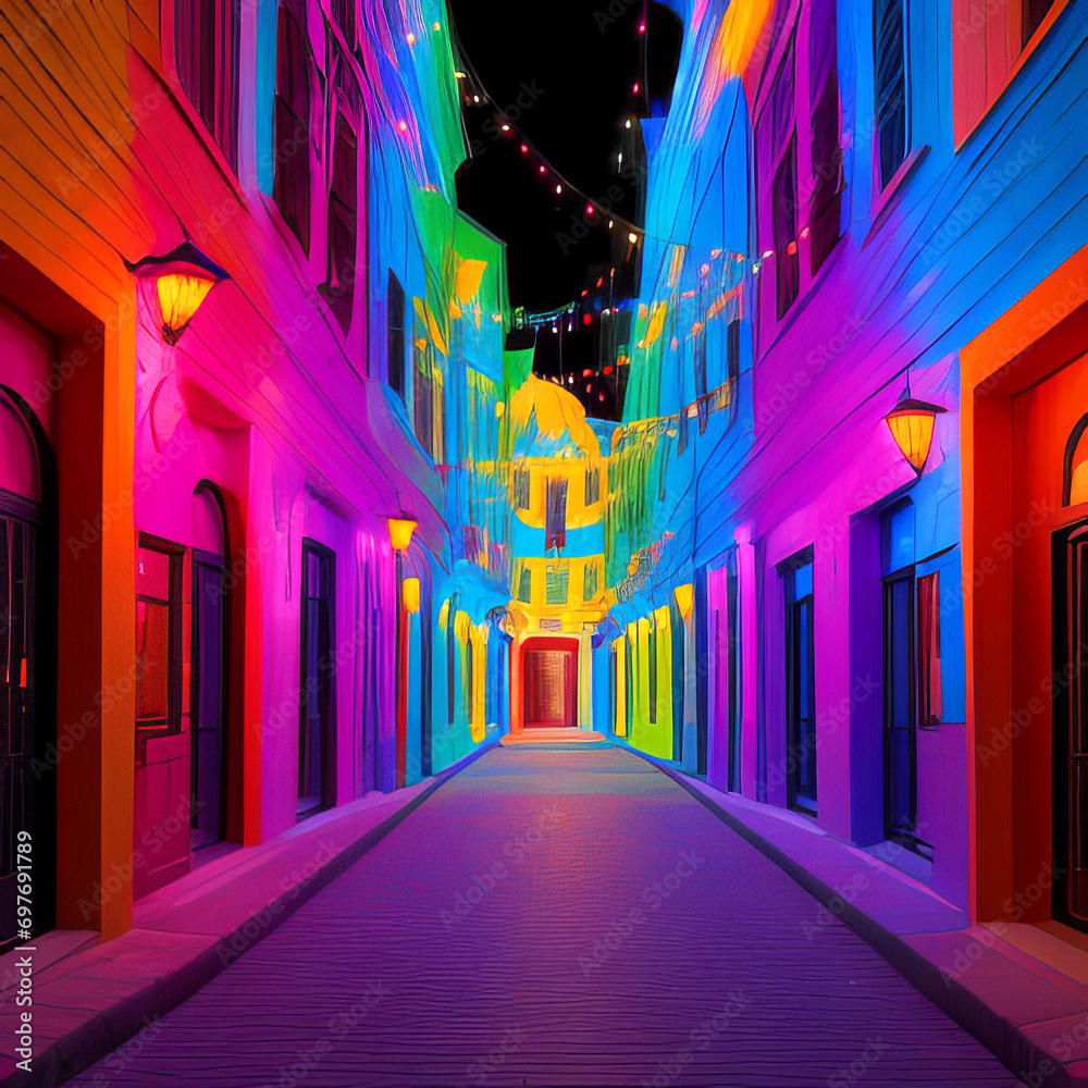 A Creative Colorful Light Image Generated by AI A Creative Colorful Light Image Generated by AI