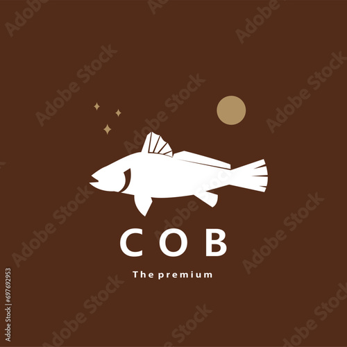 animal cob natural logo vector icon silhouette retro hipster