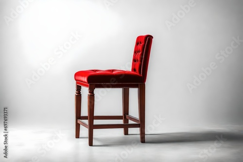 red chair in the room