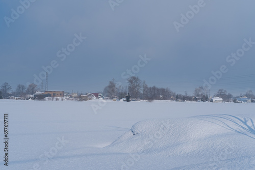 landscape in the village