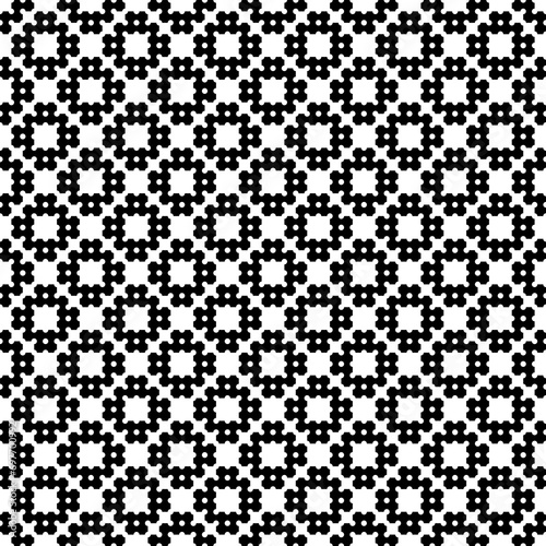 Crosses, circles pattern. Seamless ornament. Ethnic ornate. Folk design. Geometric image. Tribal wallpaper. Geometrical background. Retro motif. Ethnical textile print. Abstract illustration. Vector.