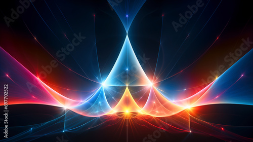 Abstract fractal background, caustic effect.