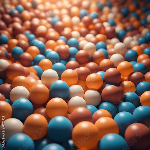 Abstract pattern of spheres