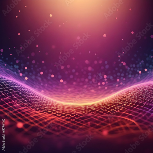Abstract technology particles lines mesh background. Vector abstract graphic design banner pattern background web template.