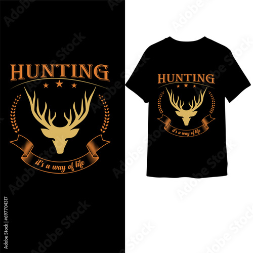 hunting t shirt design for men